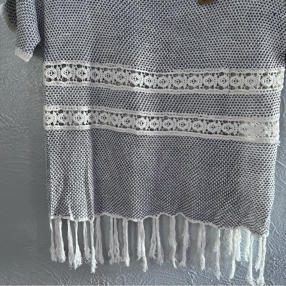 Sweet N Sinful Knit Fringe Top | Boho Festival Style | Size M - Picture 3 of 8